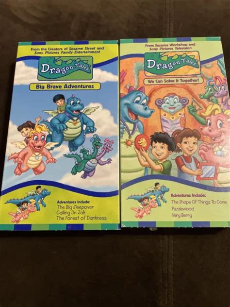 Dragon Tales Vhs Lot 2 We Can Solve It Together Big Brave Adventures