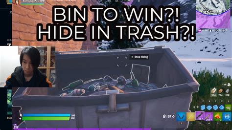 Bin To Win Hide In Trash Noob Adventures Fortnite Episode 74