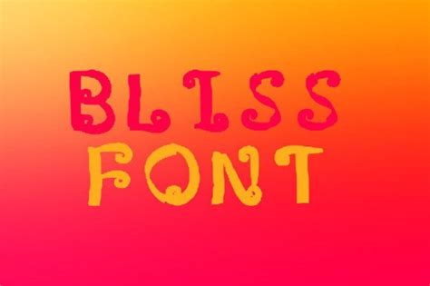 Bliss Font Free Download Freefontdl