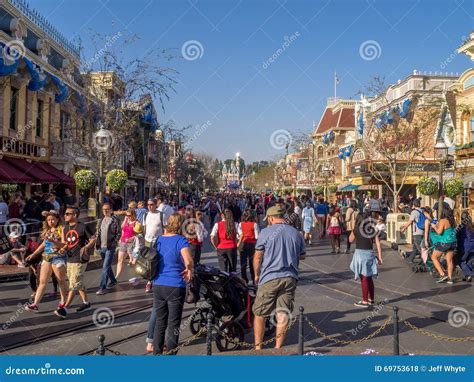 Mainstreet Usa At Disneyland Park Editorial Stock Photo Image Of
