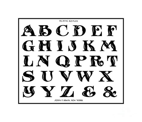 Roman Alphabet Font Letter