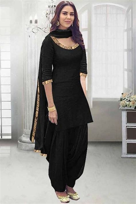 Indian Silk Top With Silk Patiala Pants For Women Heavy Lengha Designer