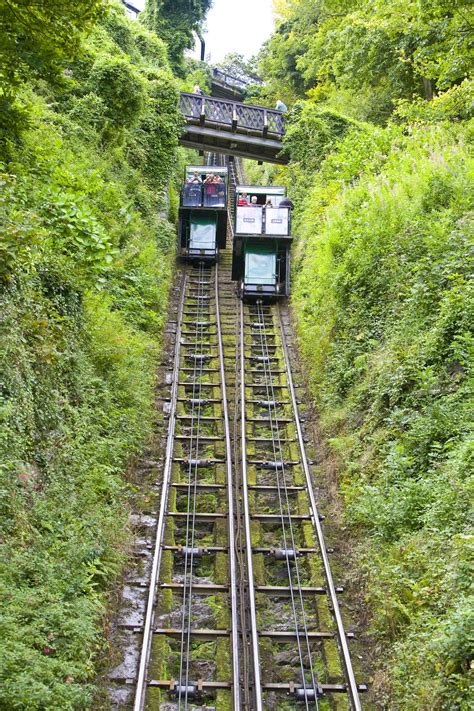 The Lynton Lynmouth Cliff Railway Railway Cliff Railroad Tracks
