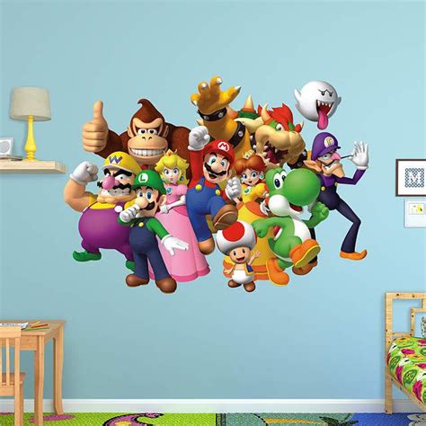 Super Mario Group Custom Wall Decals Wall Decals Mario