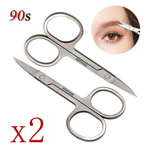 2x Makeup Scissors Eyebrow Tool Nail Manicure Cuticle Scissors Make Up