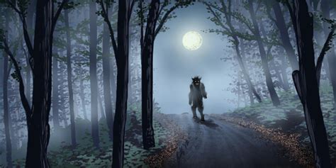 Dark Forest Werewolf Scene Sketch By Billyart40 On Deviantart