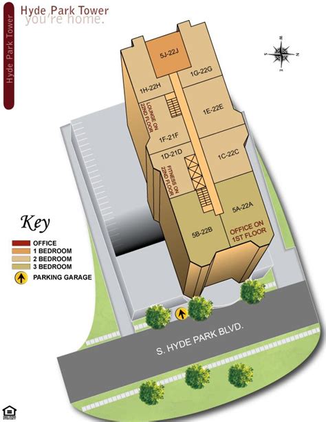 We have many floor plans available with multiple features. Hyde Park Tower Apartments | Chicago, IL | Floor Plans
