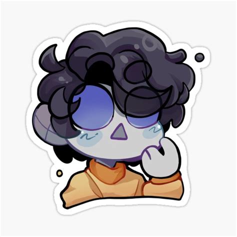 Ghostbur Collection Chibi Face Sticker For Sale By Lillastarr Redbubble