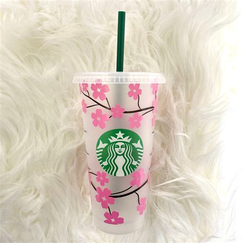 Cherry Blossom Starbucks Cold Cup Etsy
