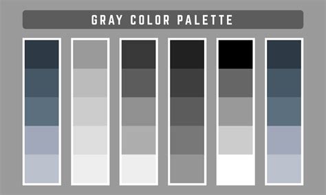 Gray Vector Color Palette 2209437 Vector Art At Vecteezy