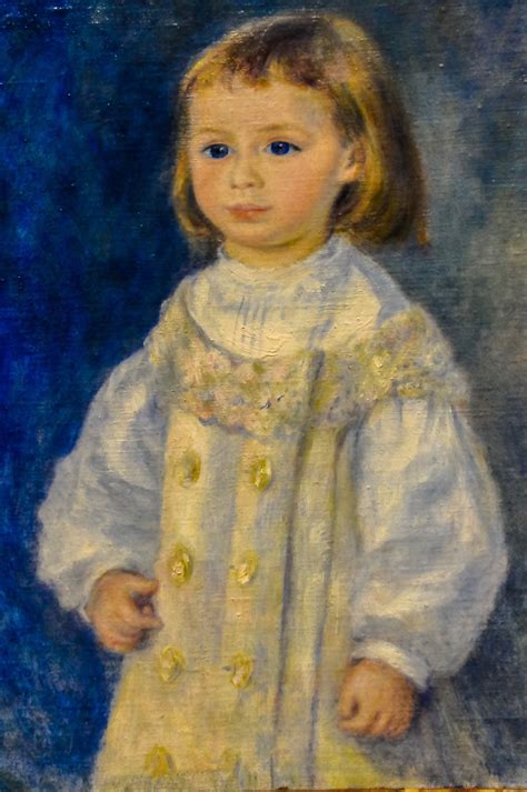 Child In A White Dress Lucie Berard By Pierre Auguste Renoir 1883
