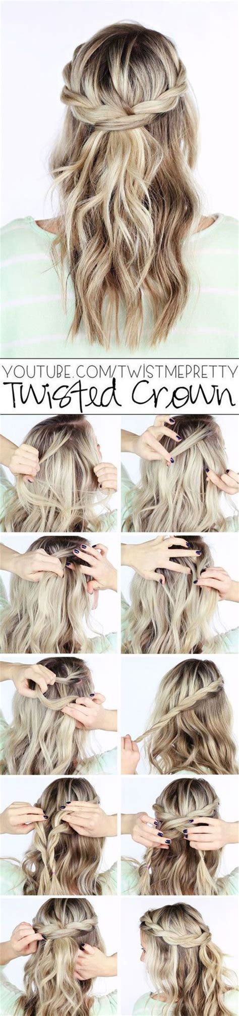 Easy step by step hairstyles for girls seem to be ideal in many ways such as pretty twisted one which is easy to wear and easy to maintain. Simple Step By Step Winter Hairstyle Tutorials For ...