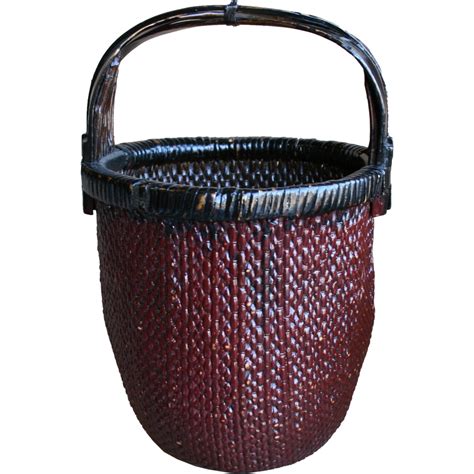 Chinese Woven Carrying Basket