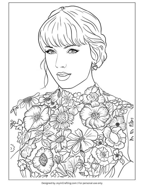 Taylor Swift The Eras Tour Coloring And Activity Printables