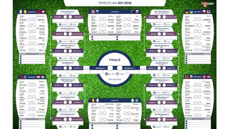 Spielplan der europameisterschaft zum download, ausdrucken und ausfüllen. EM 2016: Excel-Tippspiel kostenlos - COMPUTER BILD