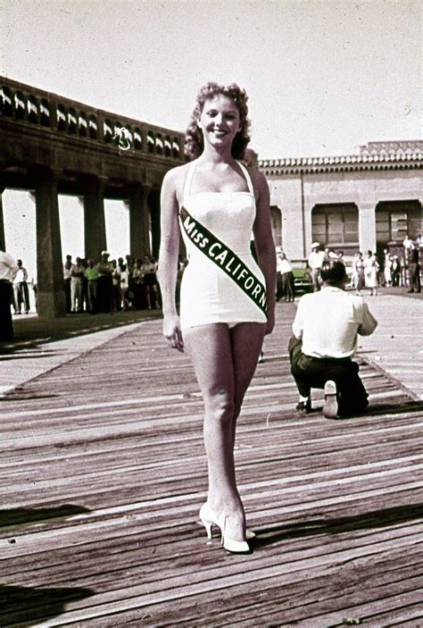 rare color photographs of the 1957 miss america pageant in atlantic city new jersey miss