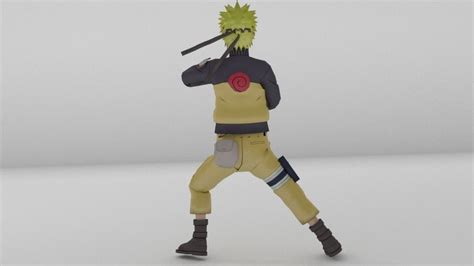 Naruto Uzumaki By Kx Battleground 3d Model Rigged Cgtrader