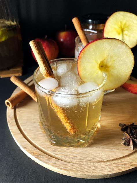 Sparkling Apple Mocktail Non Alcoholic Cocktail Recipe Tempting Treat