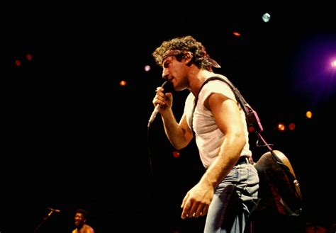 Bruce Springsteen During The Born In The Usa Tour 1984
