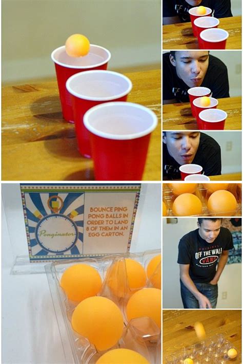 Fun Minute To Win It Games With Ping Pong Balls Fun Party Pop