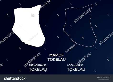 Map Of Tokelau Abstract Design Vector Royalty Free Stock Vector