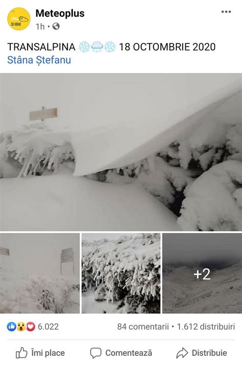 A Venit Iarna în România Primele Imagini Cu Nămeții Sunt Incredibile