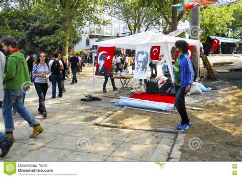 Taksim Gezi Park Protests And Events Turkish Leader Ataturk Ten
