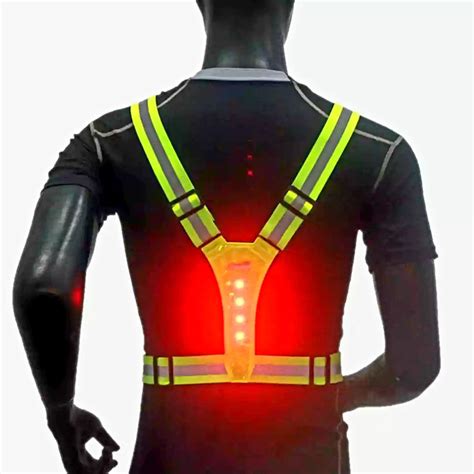 Cycling Safety Vest Led High Visibility Reflective Outdoor Running
