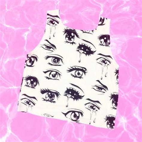 Maybe you would like to learn more about one of these? Anime Eyes Crop Top | Crop tops, Tops, Cute japanese
