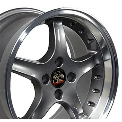17x8 Wheel Fits Ford Mustang 4 Lug Cobra R Style Anthracite Rim