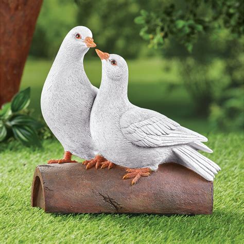 Outside lighthouse decorations collectibles etc. Love Doves Decorative Outdoor Garden Sculpture ...