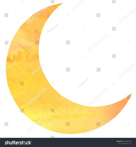 Yellow Crescent Moon Stock Illustrations Images And Vectors Shutterstock