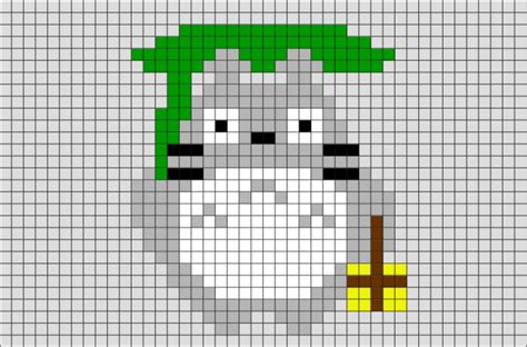 Totoro Pixel Art Easy Templates To Draw