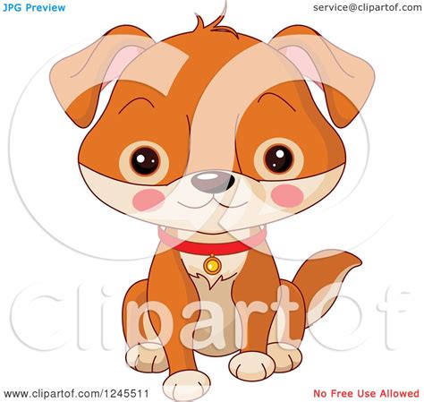 These 50 cute baby animals are here to kill you with their cuteness. Clipart of a Cute Brown Baby Puppy Dog Sitting - Royalty Free Vector Illustration by Pushkin ...