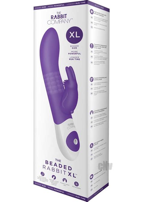The Beaded Rabbit Vibrator Xl Purple