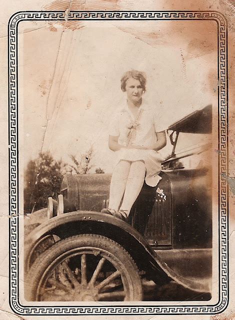 Go Over There By The Car Funny Vintage Snapshots Captured Women Sitting On Their Car