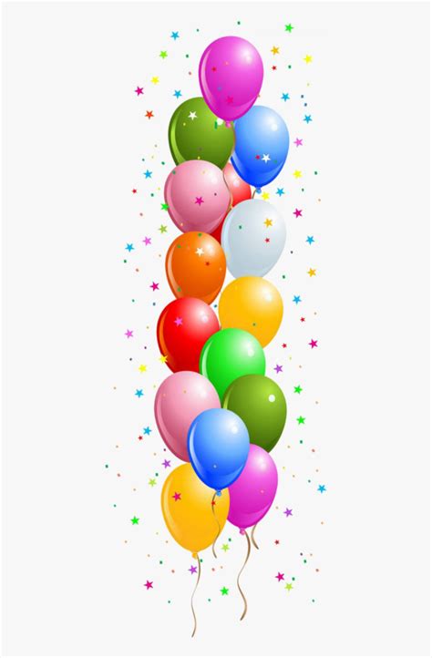 Border Birthday Balloons Clipart Balloons Border Clip Art Hd Png