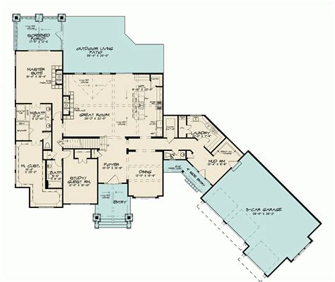 5 Bedroom Farmhouse Plan With Loft And Bbq Porch