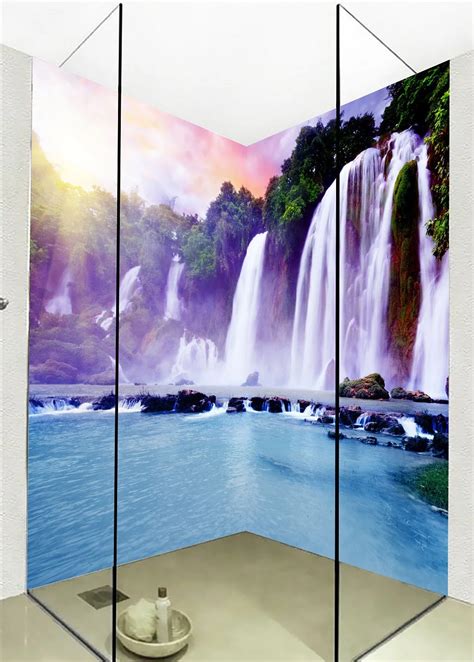 Buy Large 3d Wall Stickers Boulder Pretty Waterfall
