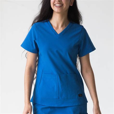 Royal Blue Scrub Top Royal Blue Scrubs Blue Scrubs Medical Outfit