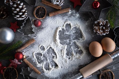Christmas Baking Flour Angels Digital Backdrop Photography Etsy Ireland