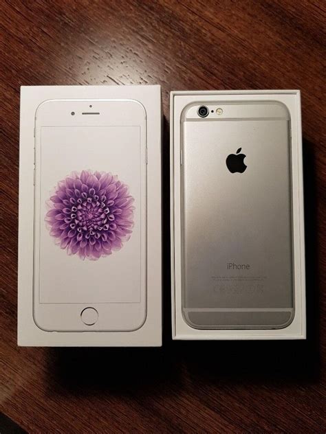 Iphone 6 Silver 16gb Excellent Condition Unlocked Phone Box In
