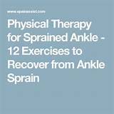Sprained Ankle Therapy Pictures