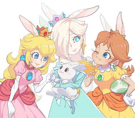 Princess Peach Rosalina Princess Daisy And Star Bunny Mario And 1