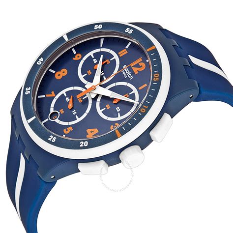 Swatch Whitespeed Blue Dial Chronograph Unisex Watch Susn403