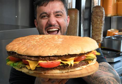 Restaurant Challenges Customers To Eat Giant Burger To Win £1k