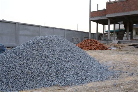Piles Gravel In Construction Site Bau Styl Kft