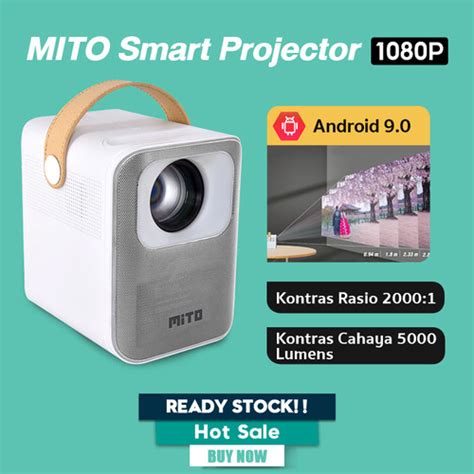 Jual Mito Smart Projector Stream P100 Full Hd 1080p Android 90