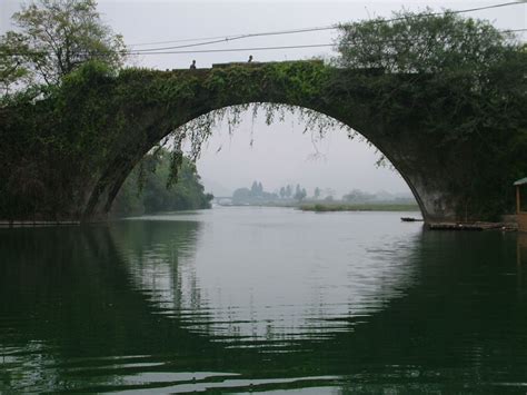 Moon Bridge Near Yangshou China Travel Pictures Travel River