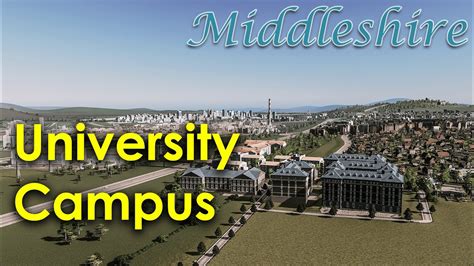 University Campus Cities Skylines Vanilla Middleshire EP23 YouTube